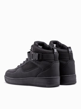 Buty męskie sneakersy za kostkę T317 czarne 41