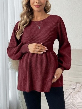 SHEIN Sweter ciążowy z rękawem w kształcie lampionu 44