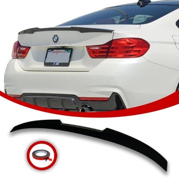 BMW F32 LOTKA SPOJLER SPOILER M4 LOOK CZARNY POŁYSK
