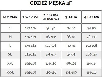 KOSZULKA MĘSKA LONGSLEEVE 4F M155 NIEBIESKA 4FAW23TLONM155 30S r M