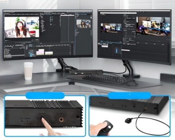 KVM-переключатель 2x2 HDMI DisplayPort CONsole DP USB 3.0 Switch 2 Monitors