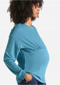 46 Bonprix _SM NIEBIESKA BLUZA CIĄŻOWA