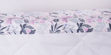 Простыня на резинке 80х180 см, 100% хлопок, животные, бабочки.