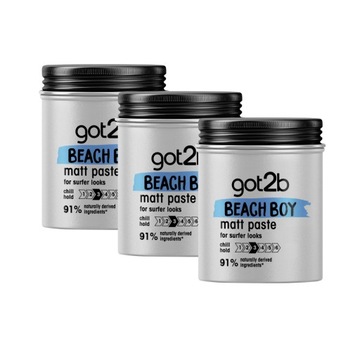 Schwarzkopf Got2b Pasta Matująca Beach Boy 3x100ml