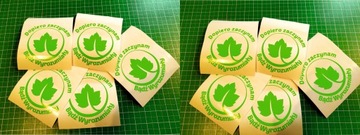 зеленый лист лист молодой водитель большая наклейка