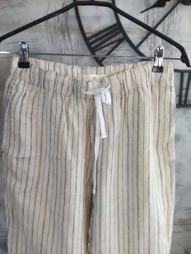 Брюки H&M из 100% льна, размер S.
