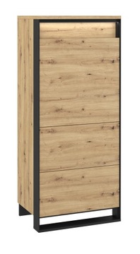 szafka komoda regał BOHO drewno push to open LED