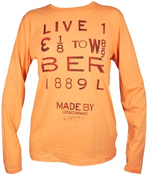 LEE koszulka ORANGE longsleeve SHIRT_ M