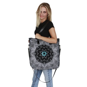 Torba Bertoni shopper z nadrukiem MAXA - Look