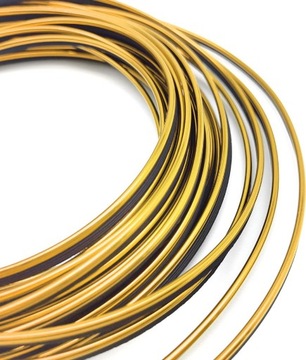 ДЕКОРАТИВНАЯ ПОЛОСКА, ПРИЖИМАННАЯ В ЗАЗОРЫ Цвет: Золотая декоративная лента для автомобиля