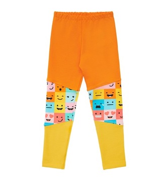 TuSzyte | Bawełniane legginsy emotki, PL R..86