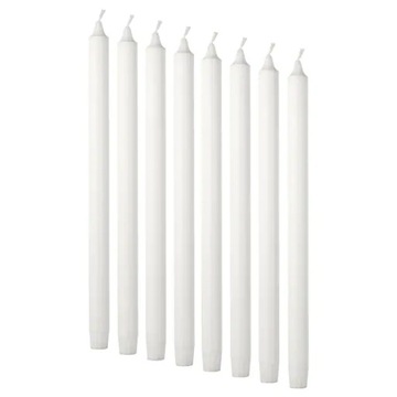 IKEA JUBLA Świeca bezzapachowa biały 35 cm