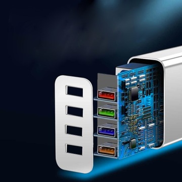БЫСТРОЕ СЕТЕВОЕ ЗАРЯДНОЕ УСТРОЙСТВО USB QuickCharg 3.0 4xUSB