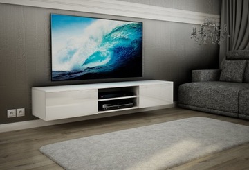 Тумба под телевизор Modern, Глянцевая, большая, 200 см