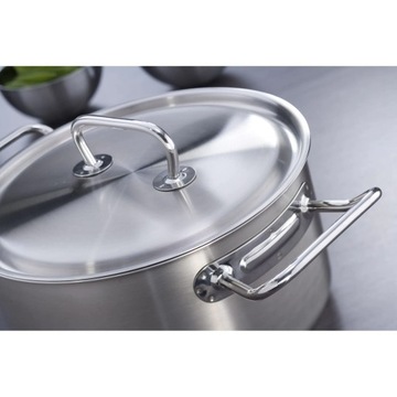 Zwilling Низкая кастрюля для кухни с крышкой, 8,5 л.