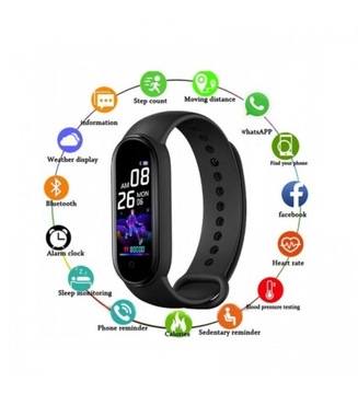 SMARTBAND OPASKA PULSOMETR SMARTWATCH + PASEK