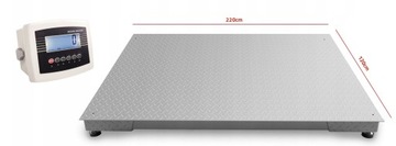 WAGA PLATFORMOWA MAGAZYNOWA PALETOWA 1,2x2,2m 5T 5000KG PRZEMYSŁOWA SOLIDNA