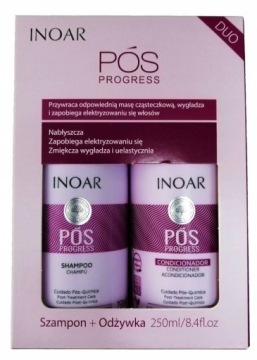 Inoar POS SET ШАМПУНЬ+КОНДИЦИОНЕР После Кератинового Выпрямления 250x2