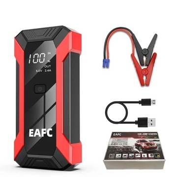 JUMP STARTER ROZRUCH BOOSTER POWERBANK LATARKA MŁOTEK KABLE ZESTAW 20000mAH
