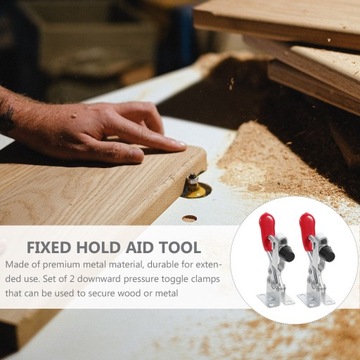 Переключатель зажимов вниз Нажмите позиционирующий зажим своими руками