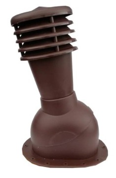 ВЕНТИЛЯЦИОННЫЙ КАМИН ДЛЯ ПЛОСКИХ КРЫШЕК, КОРИЧНЕВЫЙ fi125