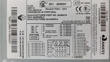 РАДИО CD USB AUX BLUETOOTH RENAULT GAMA T RANGE C