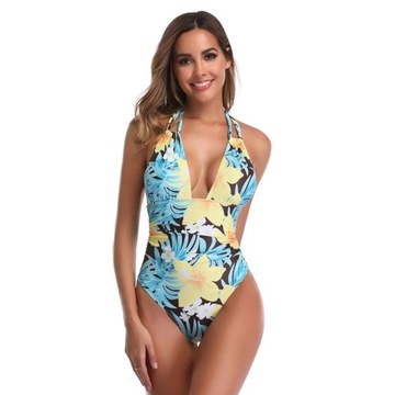 Backless Women Swimwear One Piece Swimsuit Female