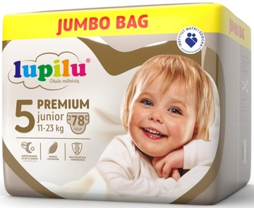 Pieluchy LUPILU Pieluszki 5 11-23kg 78 szt PREMIUM