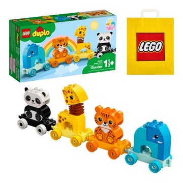 LEGO DUPLO - Pociąg ze Zwierzątkami (10955) + Torba Prezentowa LEGO