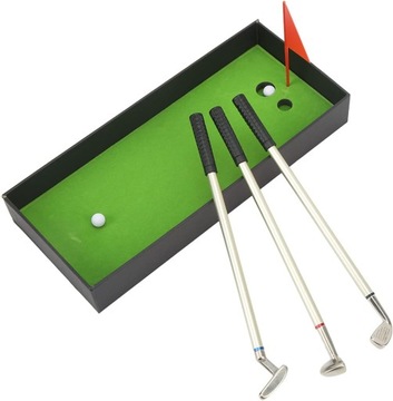 DŁUGOPIS GOLFISTY ZESTAW 3 SZTUK ZESTAW PODARUNKOWY DLA FANA GOLFA PREZENT