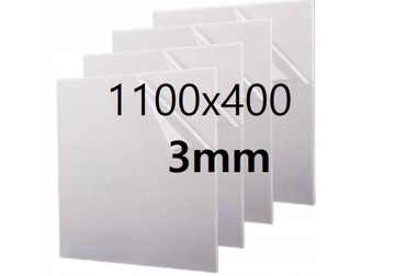 PLEKSI PLEXI PLEKSA PLEXA płyta na wymiar mleczna opal 110cm x 40cm x 3mm