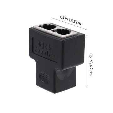Сетевой тройник Разъемы разветвителя RJ45 Кабель 2 шт.