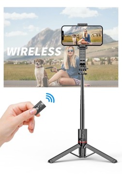 СТАБИЛЬНЫЙ УНИВЕРСАЛЬНЫЙ ШТАТИВ ДЛЯ СЕЛФИ-ПАЛКИ С BLUETOOTH С ПУЛЬТОМ ПУЛЬТА ПУЛЬТА