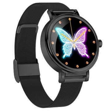 DAMSKI SMARTWATCH RUBICON RNBE64 BRANSOLETA CZARNY