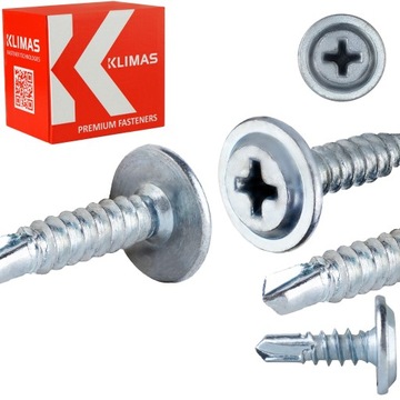 Wkręty podkładkowe samowiercące 4,2x 13 mm 1000 szt. Klimas WSPC