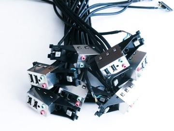 Аудиосистема Fujitsu на передней панели + 2 порта USB + выключатель питания