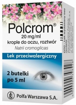 Polcrom 2% krople do oczu alergia 2x 5 ml