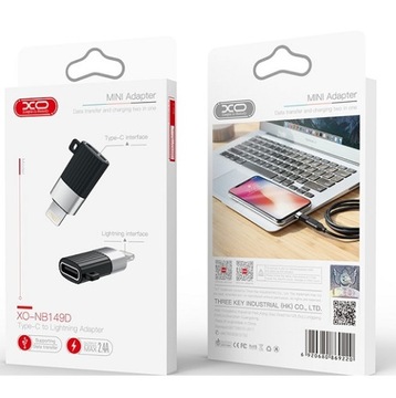 Xo adapter NB149-D usb-c do lightning czarny