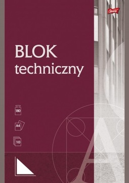 Blok techniczny A4 biały UNIPAP