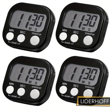 Магнитная плита цифровой таймер таймер магнит черный большой ЖК -дисплей