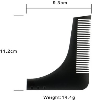 GRZEBIEŃ SZABLON DO STYLIZACJI BRODY WĄSÓW ZAROSTU