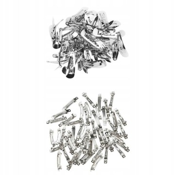 100pc Metal Snap Hair Clips Bulk Barrette