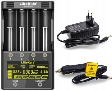 Lii-500S LCD multifunctional universal 4-port lithium battery charger