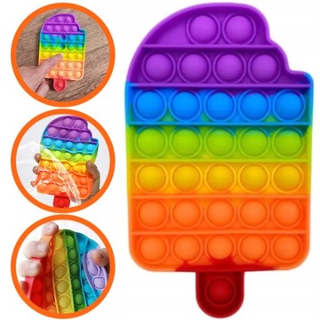 ZABAWKA PUSH BUBBLE POP IT SENSORYCZNA ANTYSTRES LÓD 15CM