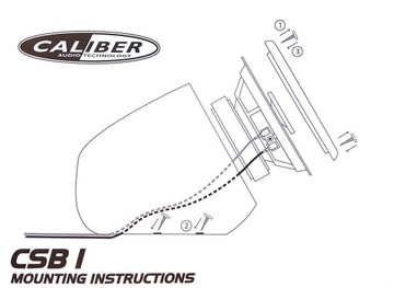 Калибр CSB 1 100 мм 2-полосные громкоговорители