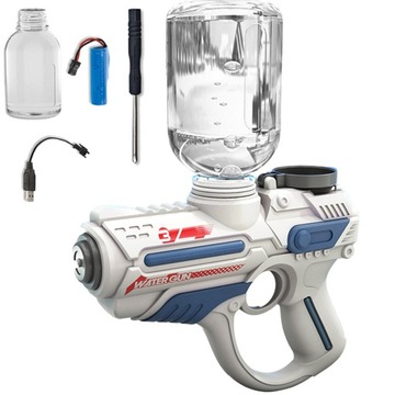 ЭЛЕКТРИЧЕСКИЙ ВОДЯНОЙ ПИСТОЛЕТ ДЕТСКИЙ, зарядка USB, дальность действия