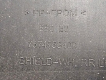PODBĚH ZADNÍ PRAVÉ LEVÉ DACIA SPRING 767489566R 767495540R