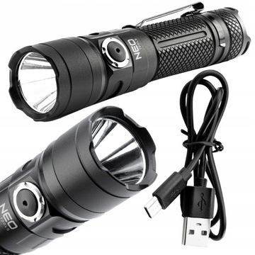 НЕО АККУМУЛЯТОРНЫЙ ФОНАРЬ USB C 1500 лм SST40 LED