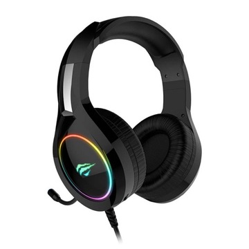 Słuchawki dla graczy DOBRE GAMINGOWE MIKROFONEM podświetleniem RGB USB JACK