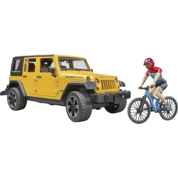 Bruder 02543 Jeep Wrangler Rubicon + велосипедистский велосипед